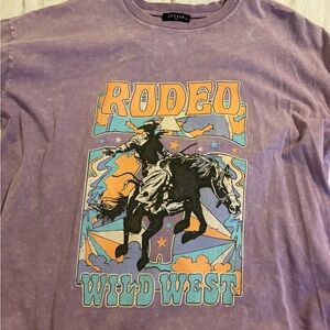 Purple Rodeo Graphic Women's Shirt